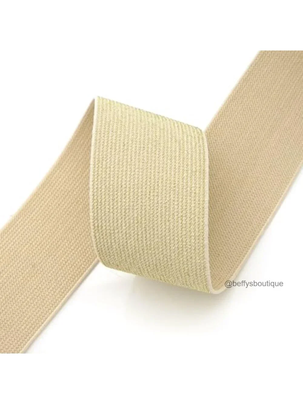 Women Stretchy Elastic Waist Belt with Round Buckle
